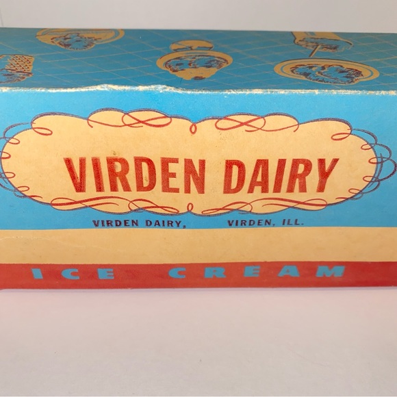 Virden Dairy Accents Vintage Virden Dairy One Quart Ice Cream Box